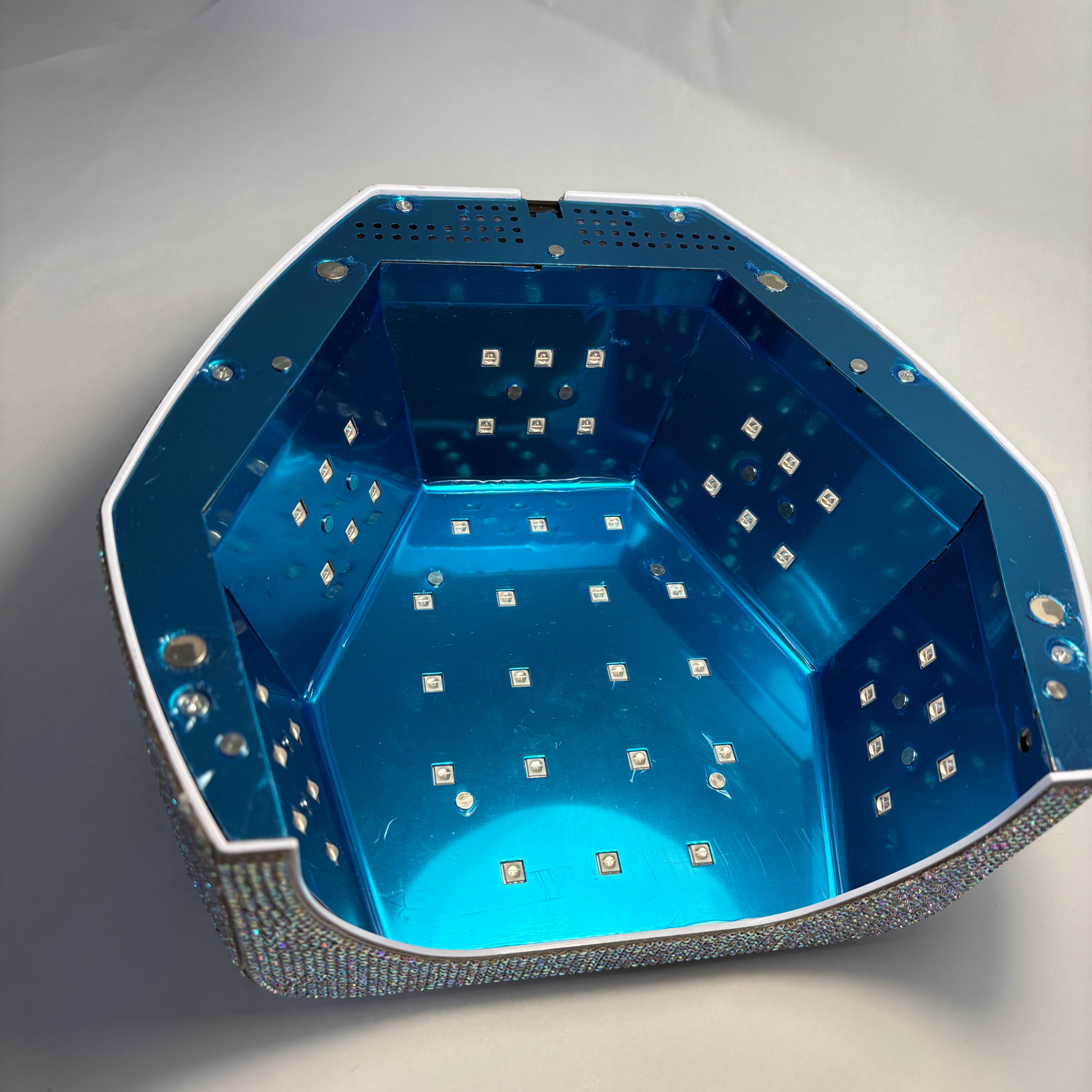 HEYAND BQL7 Crystal hálózati LED lámpa galvanizált /tükrös/ belsővel 2